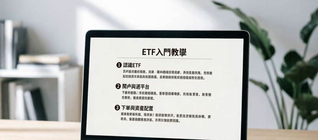 ETF入門教學：3步驟讓你從零開始輕鬆投資