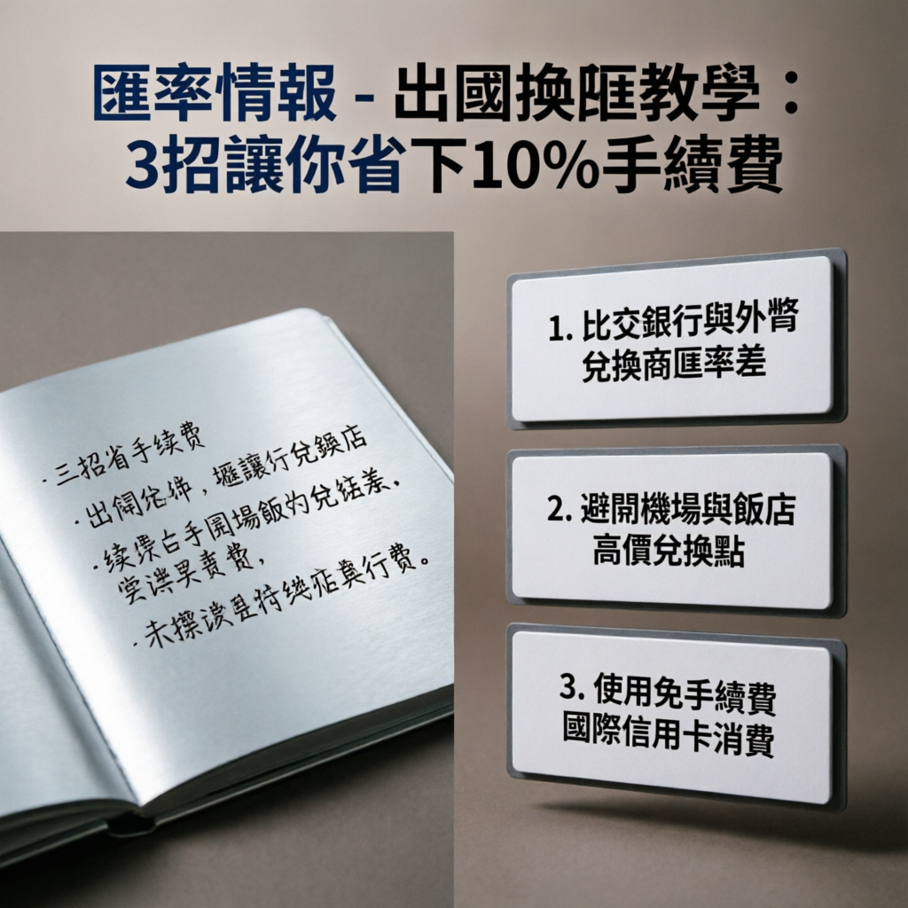 出國換匯教學：3招讓你省下10%手續費