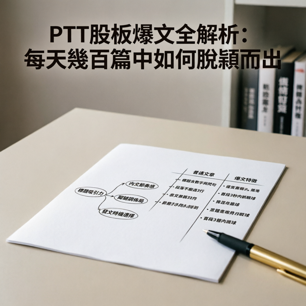 PTT股板爆文全解析:每天幾百篇中如何脫穎而出