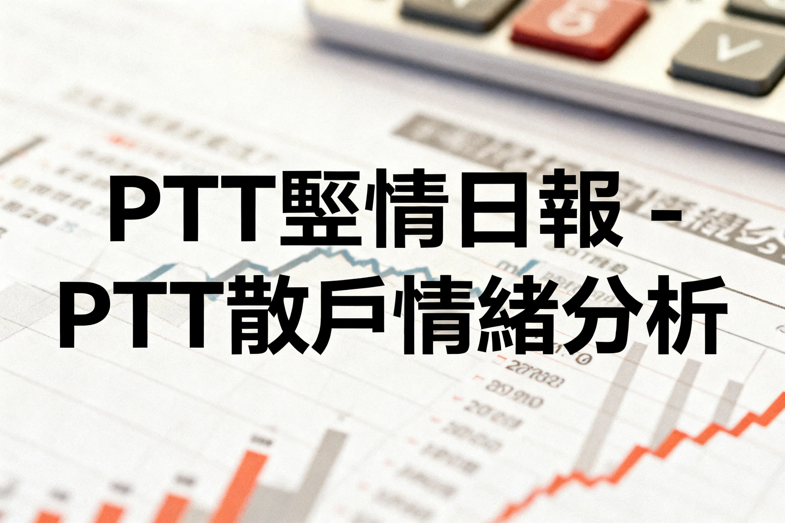 散户情绪指标：PTT讨论区的五大反差现象