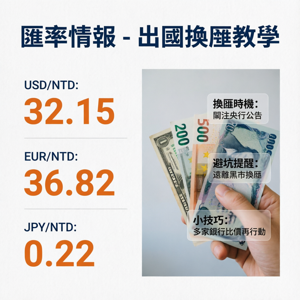 出國換匯教學：5步驟避開匯率陷阱，小資族省錢必看