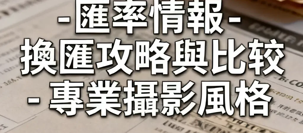 換匯必學！5種通路匯率比較，省最多的方法在這裡