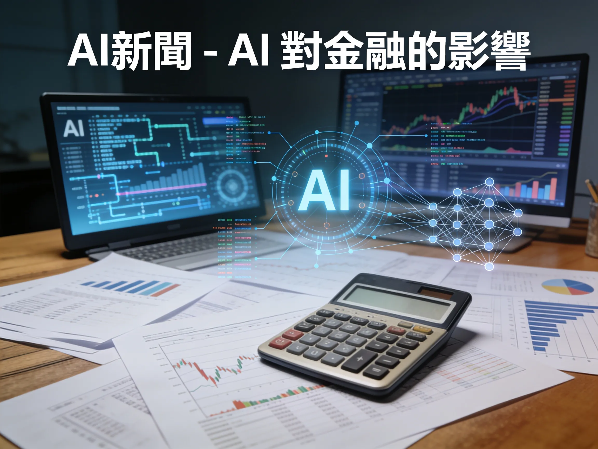 AI新聞 - AI 對金融的影響 - 專業攝影風格