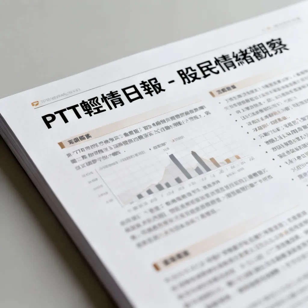 PTT輿情日報 - 股民情緒觀察 - 專業攝影風格