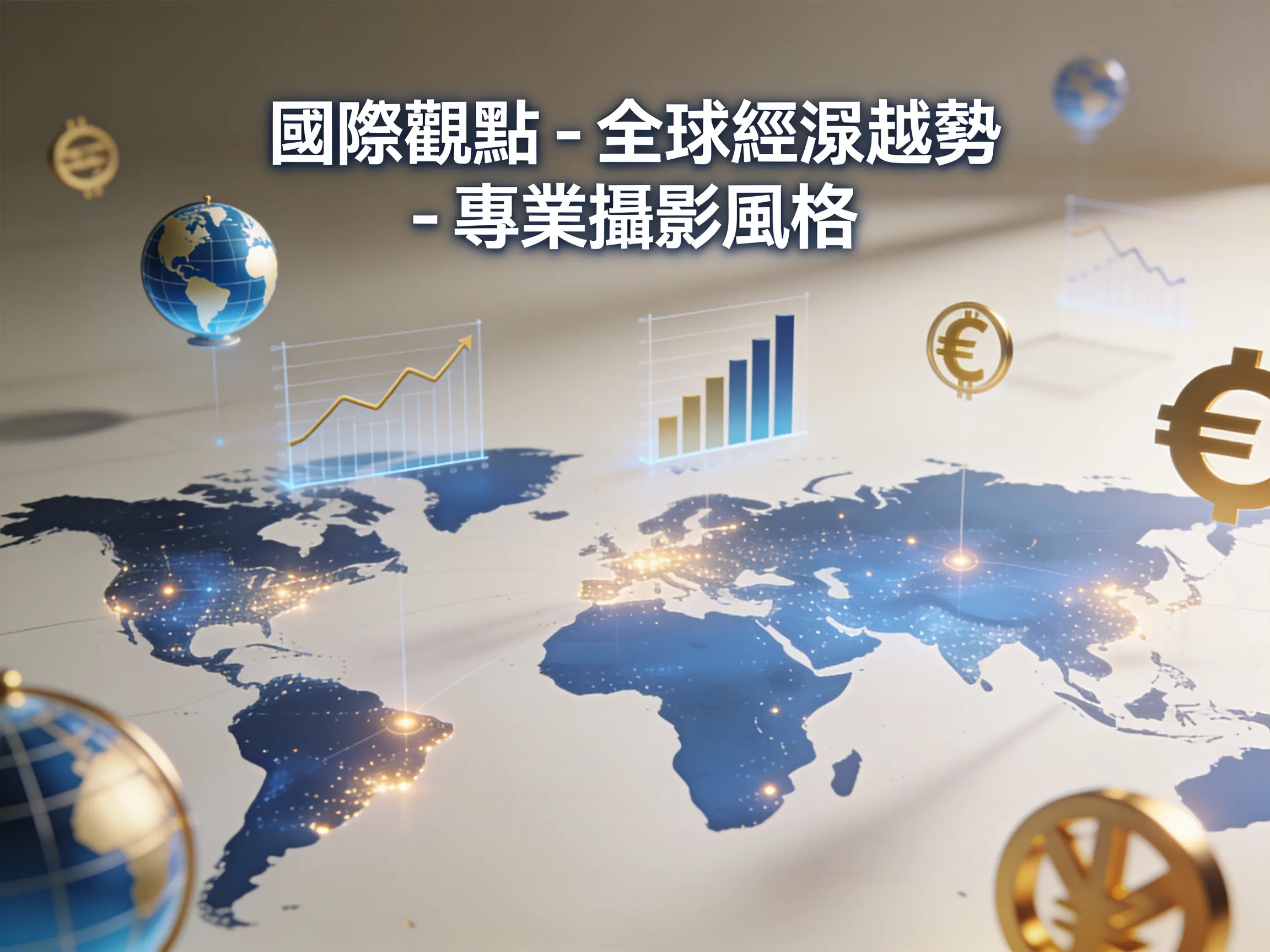 國際觀點 - 全球經濟趨勢 - 專業攝影風格