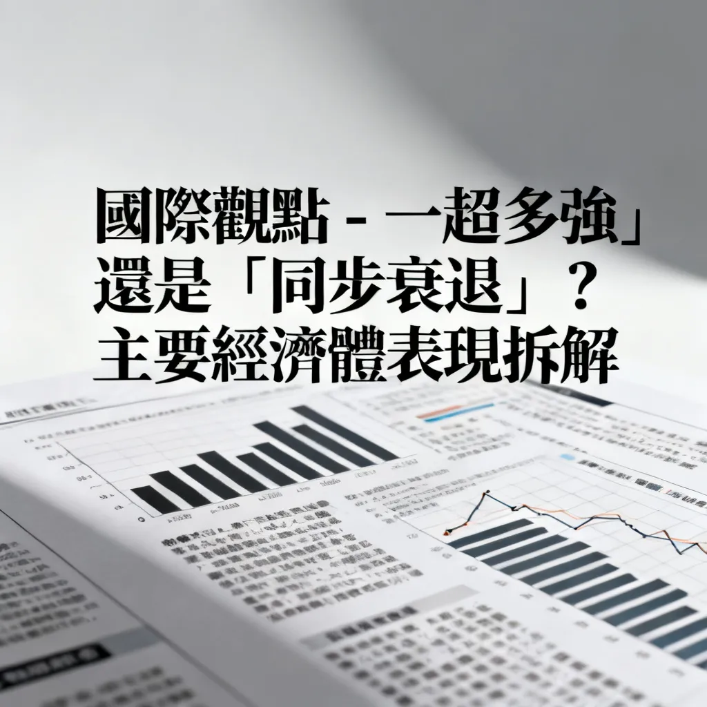 國際觀點 - 一超多強」還是「同步衰退」？主要經濟體表現拆解 - 專業攝影風格