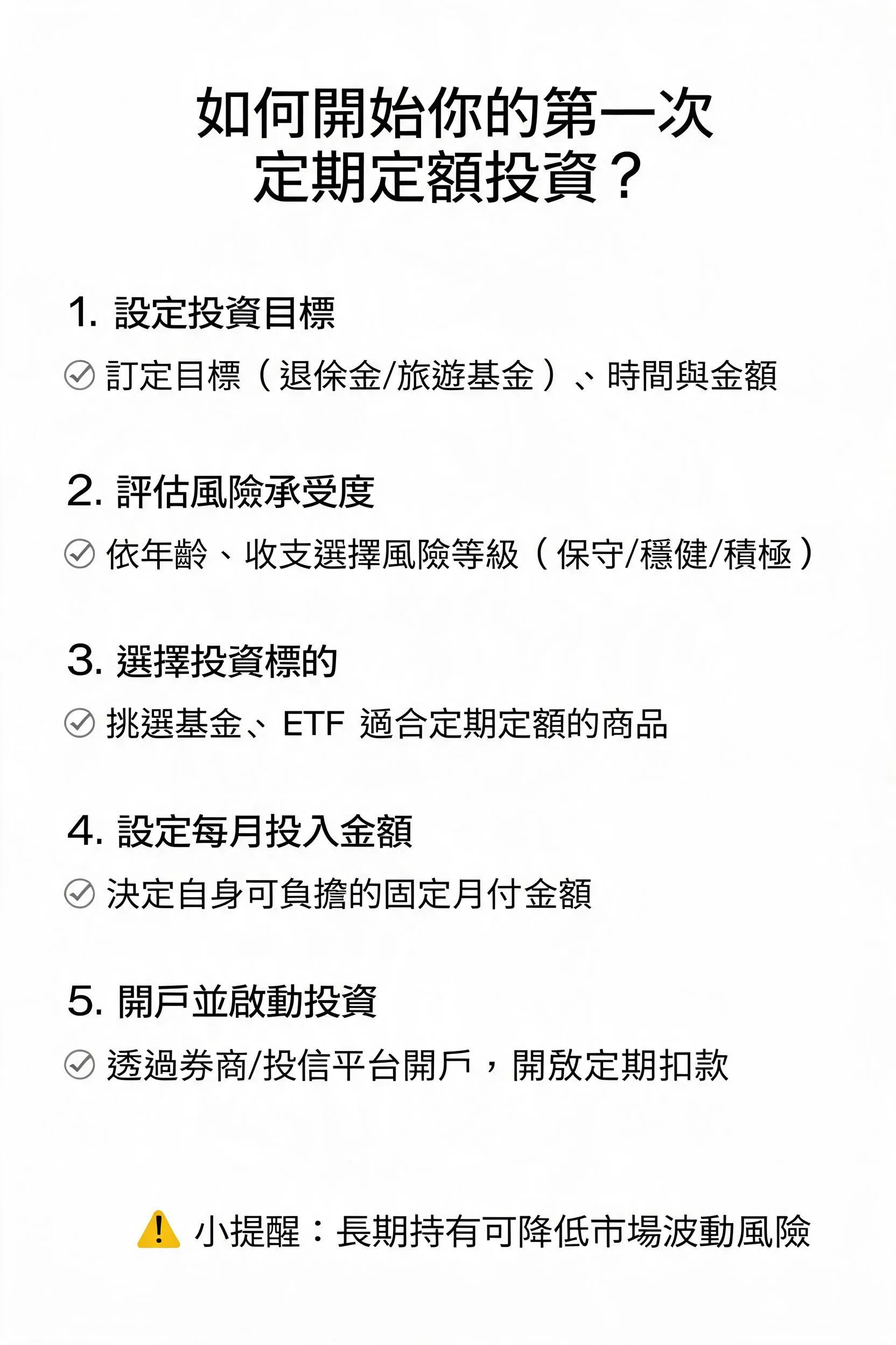 文章 - 如何開始你的第一次定期定額投資? - 專業攝影風格