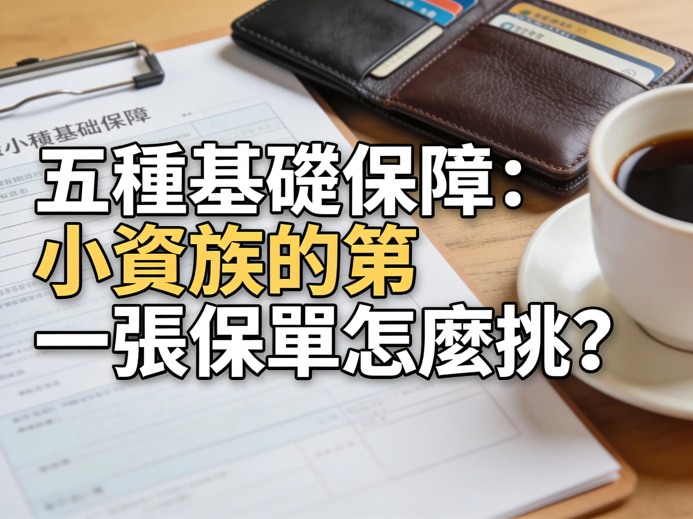 文章 - 五種基礎保障：小資族的第一張保單怎麼挑？ - 專業攝影風格