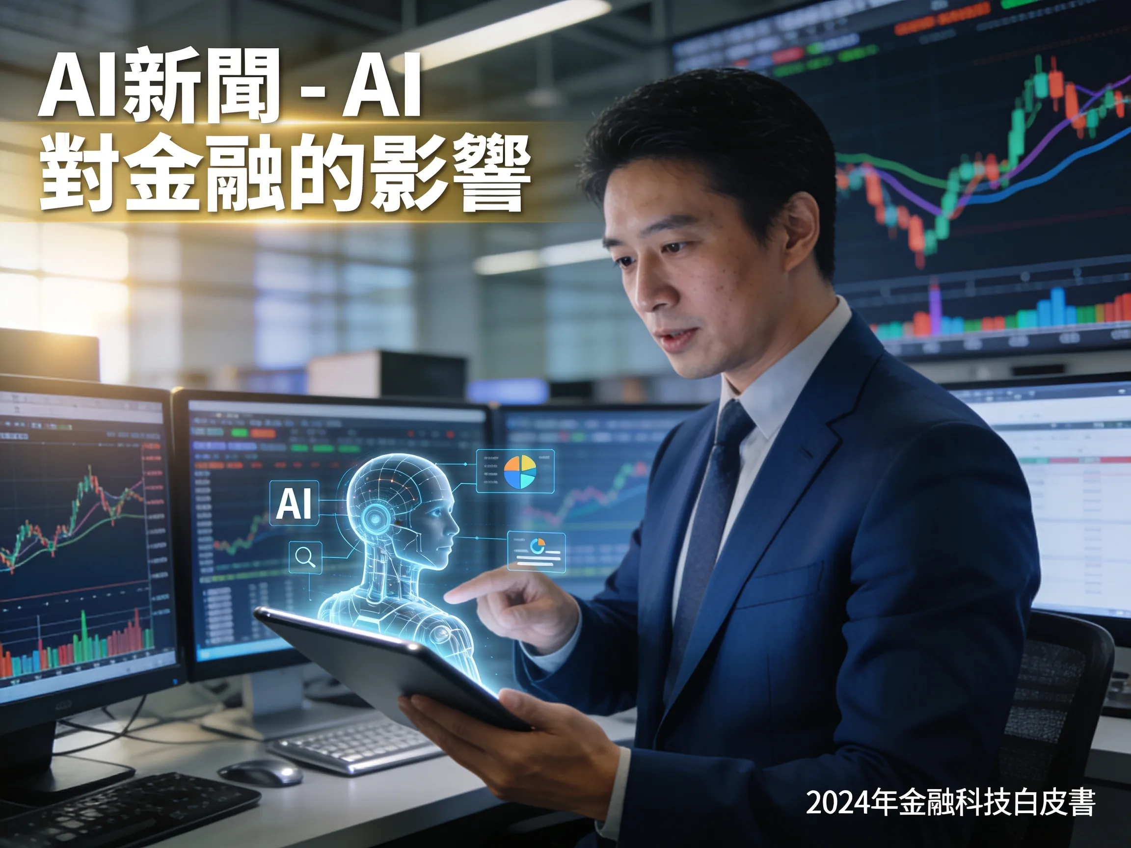 AI新聞 - AI 對金融的影響 - 專業攝影風格