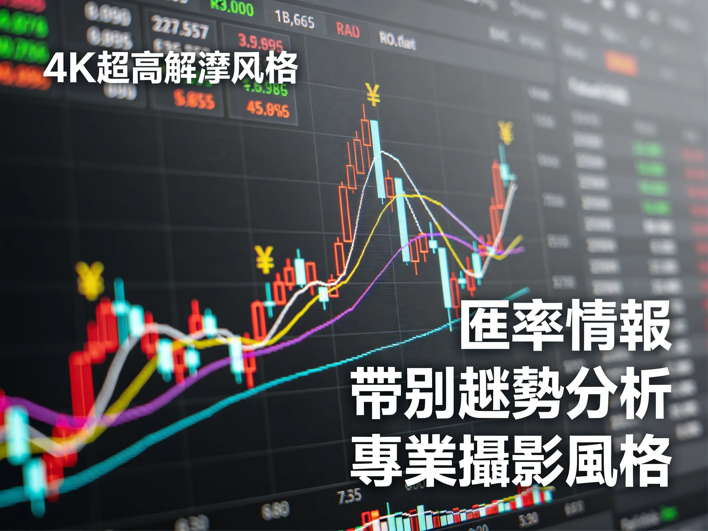 匯率情報 - 幣別趨勢分析 - 專業攝影風格