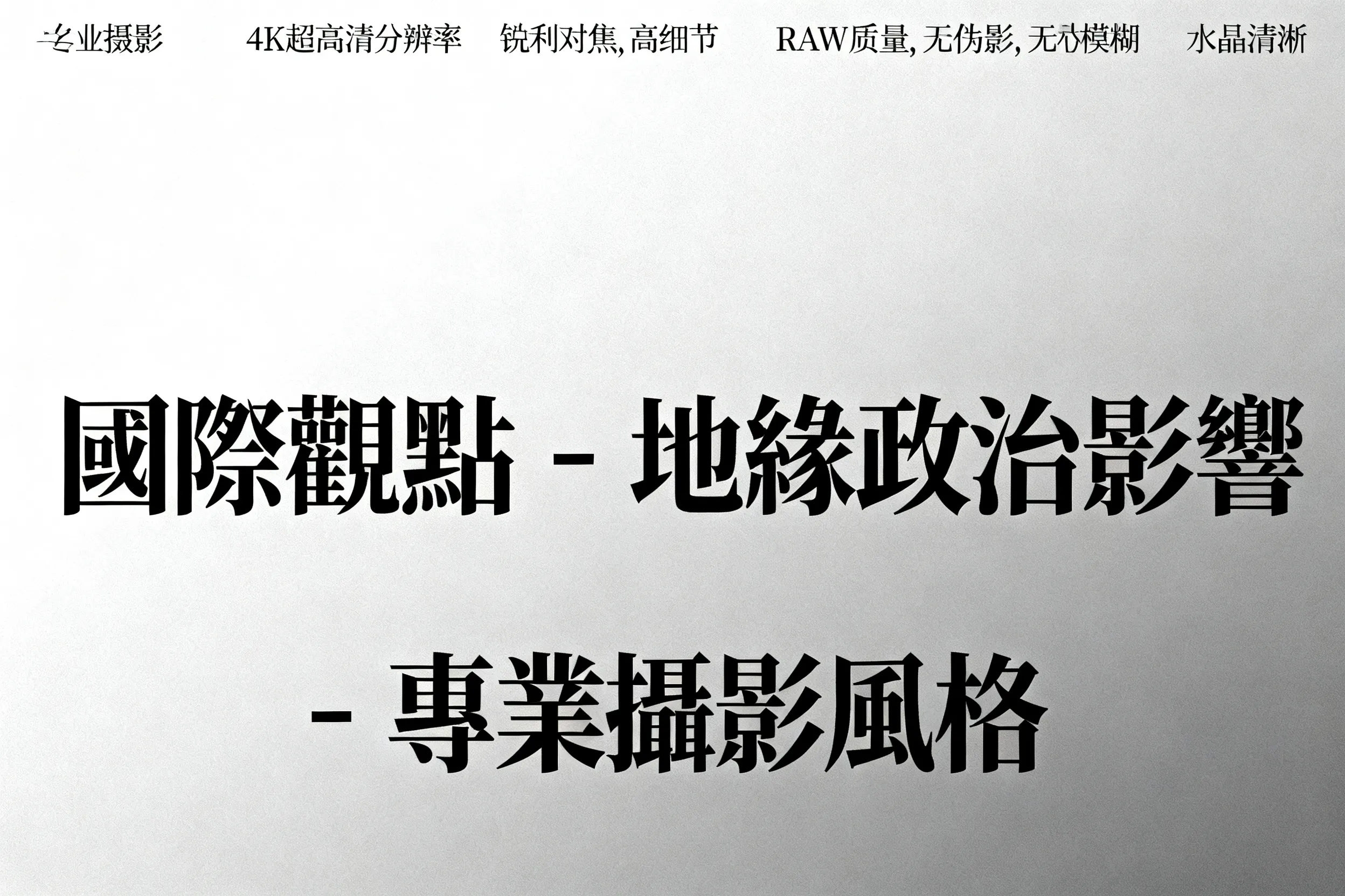 國際觀點 - 地緣政治影響 - 專業攝影風格